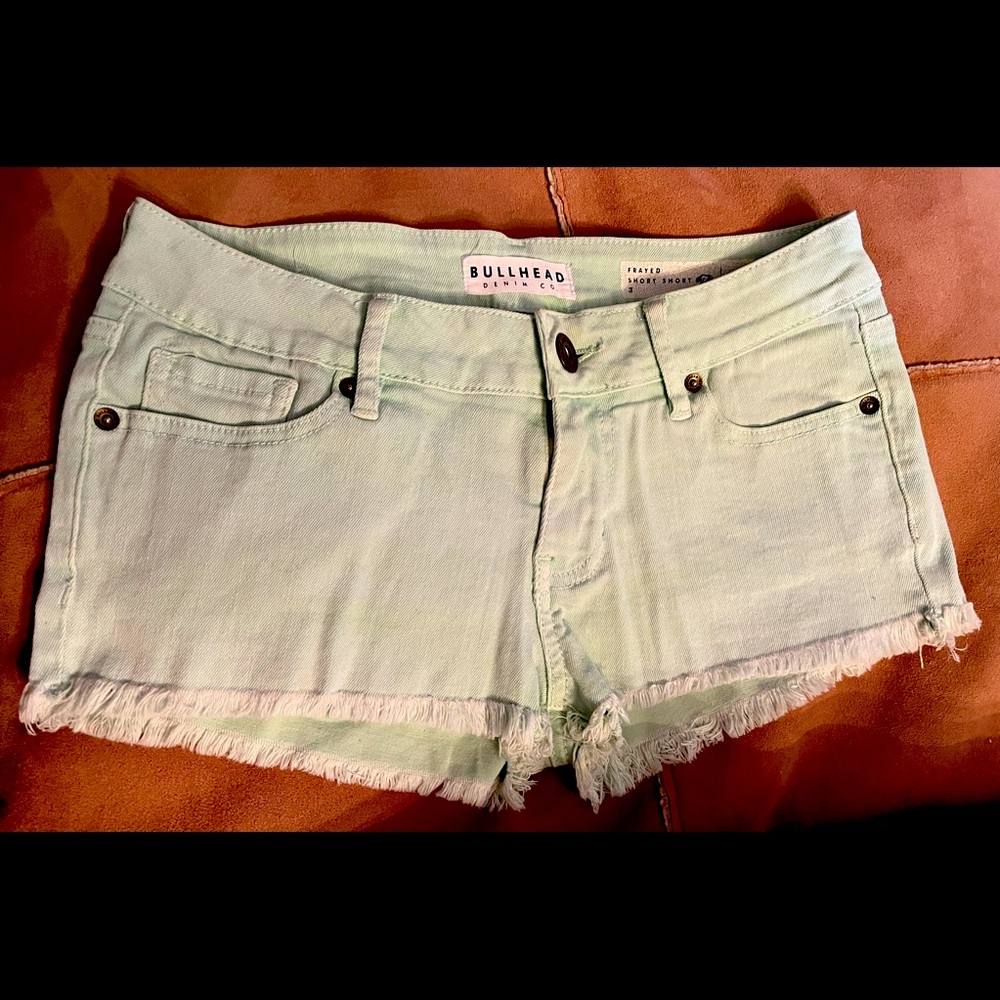BULLHEAD SHORT SHORTS SIZE 3 Mint Green